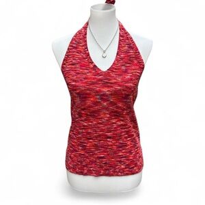 Knitted Loft Red Halter 🍒